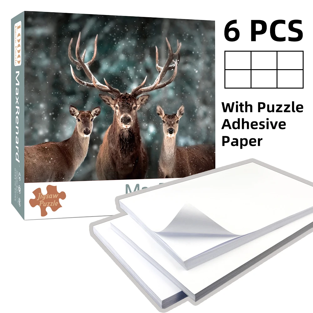 MaxRenard Jigsaw Puzzles for Adults 1000 Pieces Paper Assembling Van Gogh Painting Mona Lisa Art Puzzles Toys for Adults Games