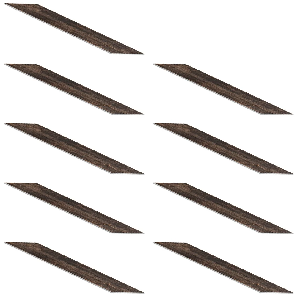 

9PCS Waterproof Stickers 30x10cm EVA Material Peel Stick Removable Wood Grain Wall Sticker Kitchen Bathroom Home Decor Tile