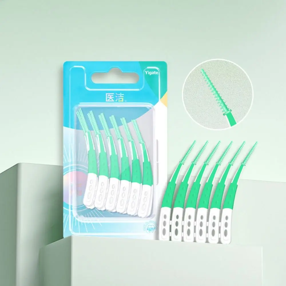 

60Pcs Inter-Dental Silicone Interdental Brush Soft Bristle Tooth Cleaning Orthodontic Interdental brush Gingival Sensitivity