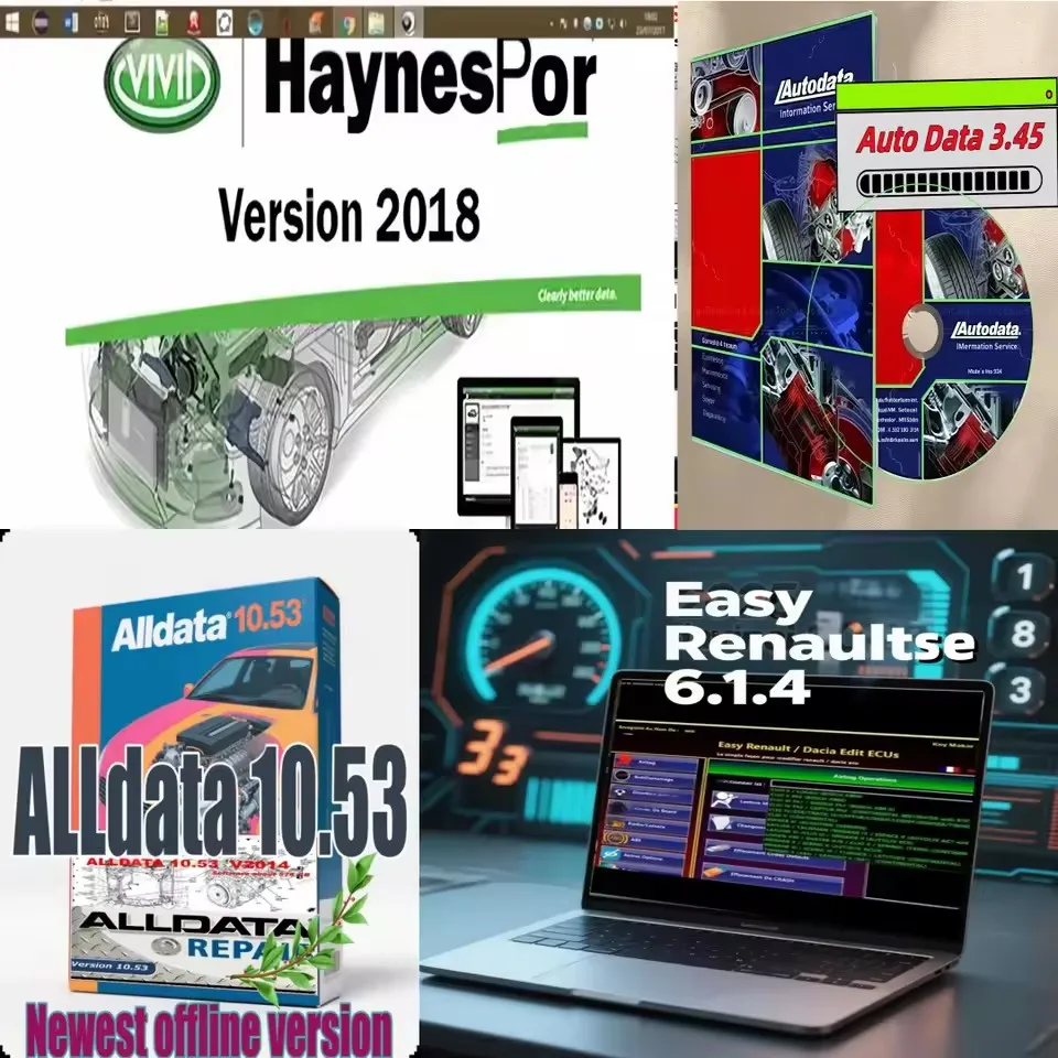 

Latest combination Easy Ren ault 6.1.4 + Alldata 10.53 repair + Autodata3.45 +VIVID 2018 Workshop haynes/pro français 2025