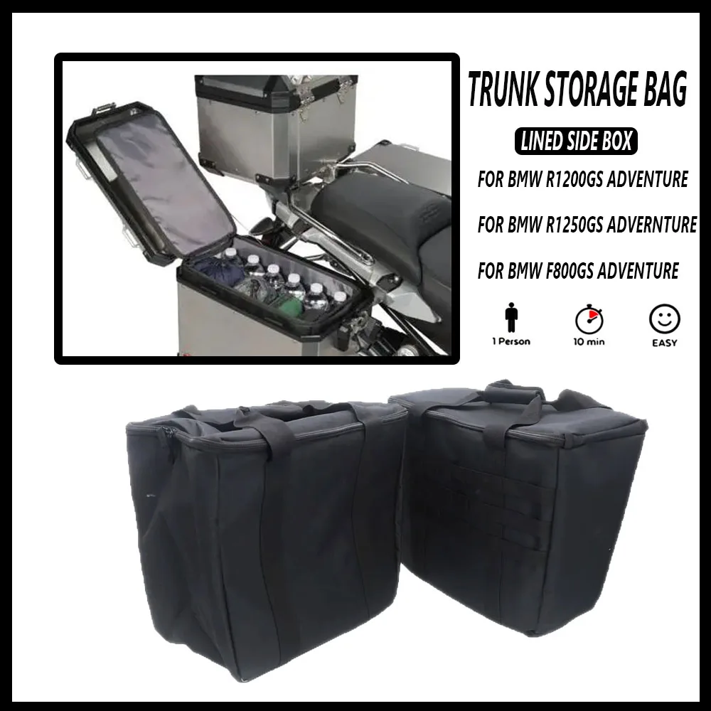 Motorcycle Adventure Luggage Compartment Storage Bag Lining Side Box For BMW R1200GS R1250GS F850GS F750GS F750GS F700GS F800GS