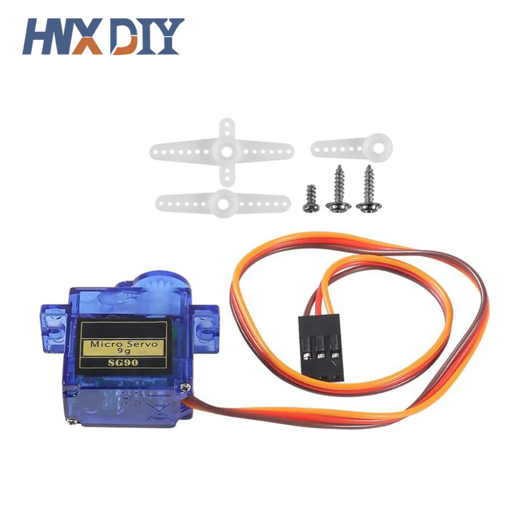 1-10PCS SG90 9G Micro Digital Servo Motor 180/360Degree Fixed-Wing Gear Servo Motor for Rc Helicopter Toy Airplane Aircraft