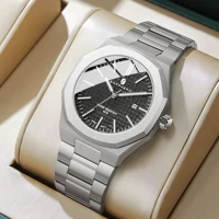 Relojes SAPPHERO para hombre, relojes clásicos de negocios, relojes de acero inoxidable, relojes de alta gama, movimientos importados, reloj de pulsera deportivo