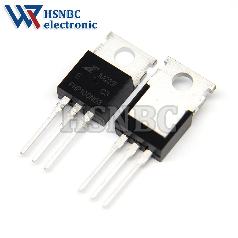 10PCS FHP100N03 100N03 FHP100N03E TO-220 100A 30V N-channel Power MOSFET Transistor 100% New Original
