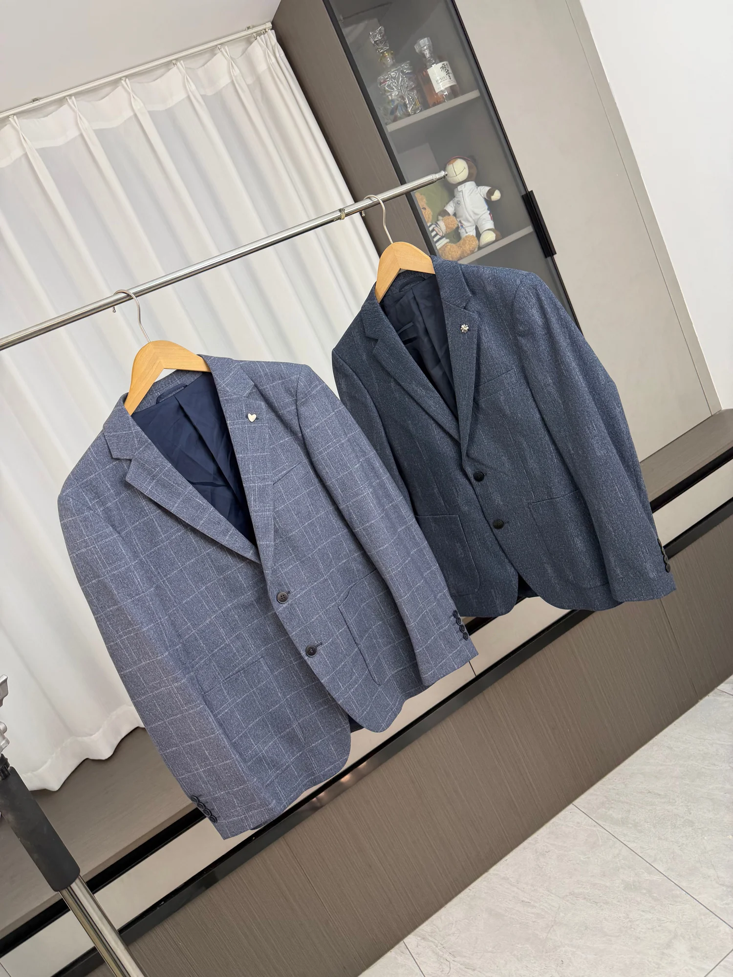 

Faionable Busin Casual Men's Suit Jaet Autumn Commute Comfortable Stand Fit Long Sve Faion Urban Sle Coat