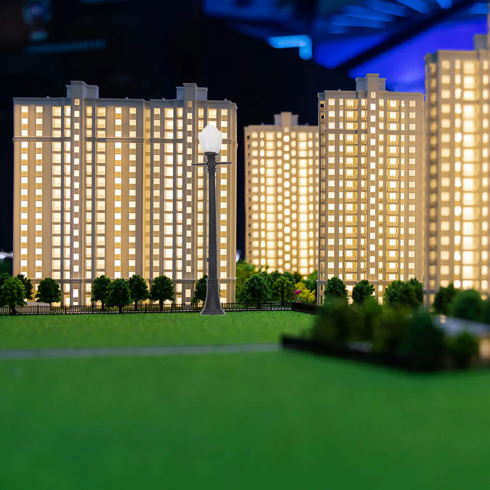 

10Pcs Mini Streetlamp Simulation Sand Table Light Decor Small Garden Lamp for Miniature House Accessories Decorative Landscape