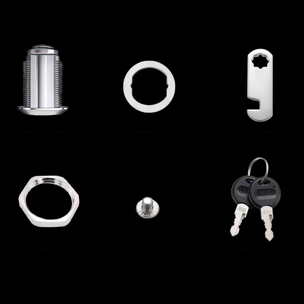 Kastslot Met 2 Sleutels Kit Metalen Cilinder Cam Locker Diameter 16/20/25/30Mm Archiefkast Deur Brievenbus Lade Home Office