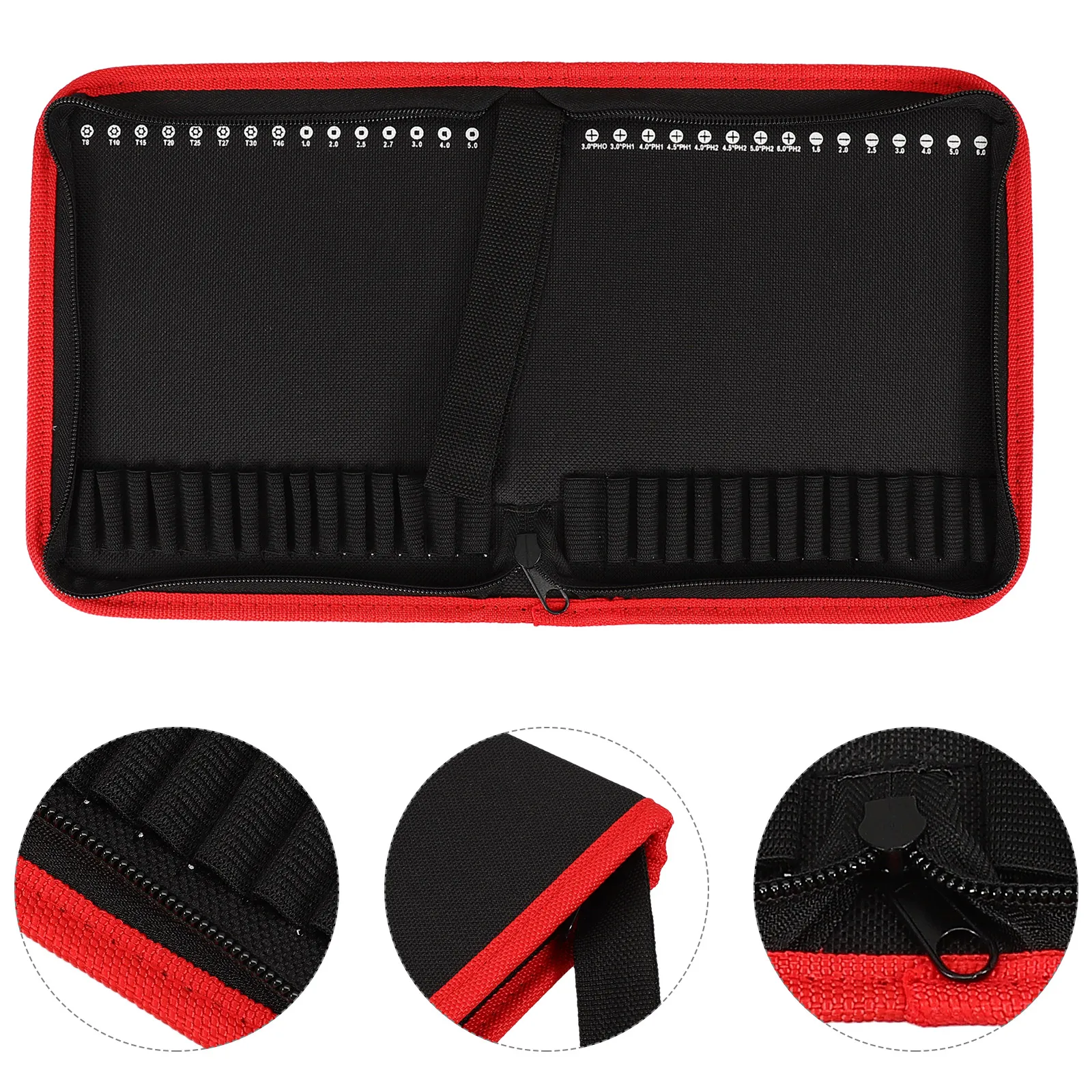 

Durable Canvas Tool Bag With Zipper Large Capacity Storage Pouch For Drill Bits Hardware Organizer Reusable Heavy Duty Portable