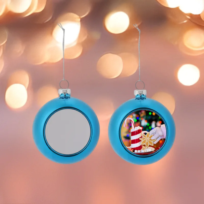3.15-Inch Personalised Christmas Ball Sublimation Decoration Pendant, DIY Christmas Ball Ornament, Personalised Gift