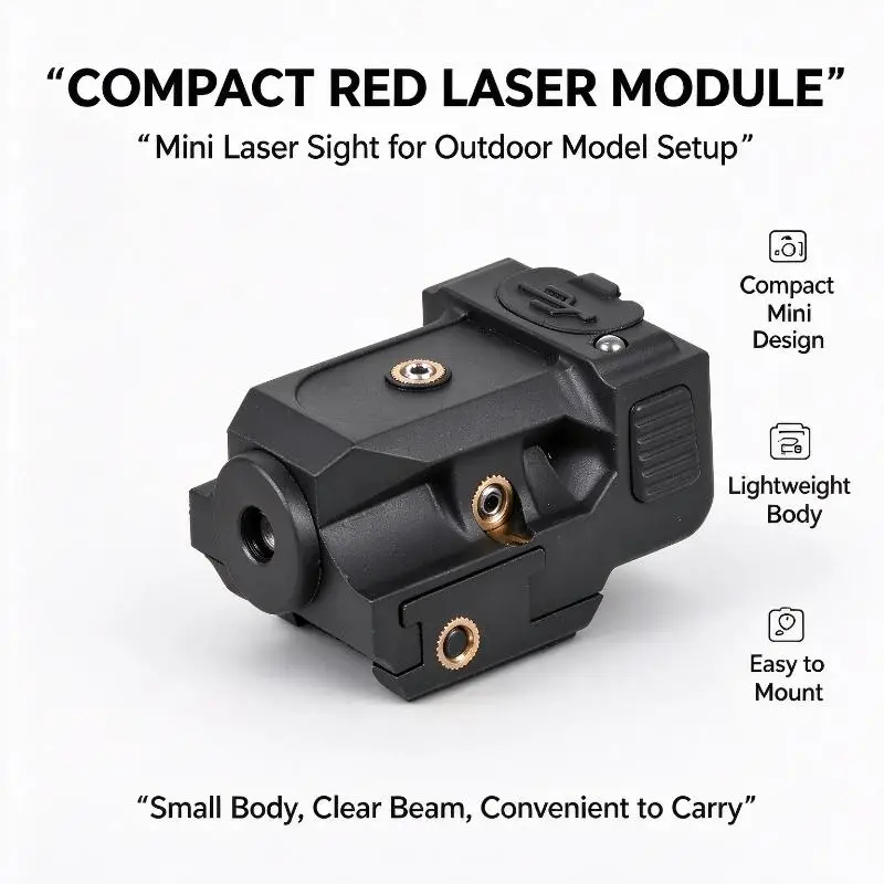 Outdoor Positioning Laser Indicator, Mini Red Green Light USB Charging Type With 20Mm Picatinny Rail Fitting