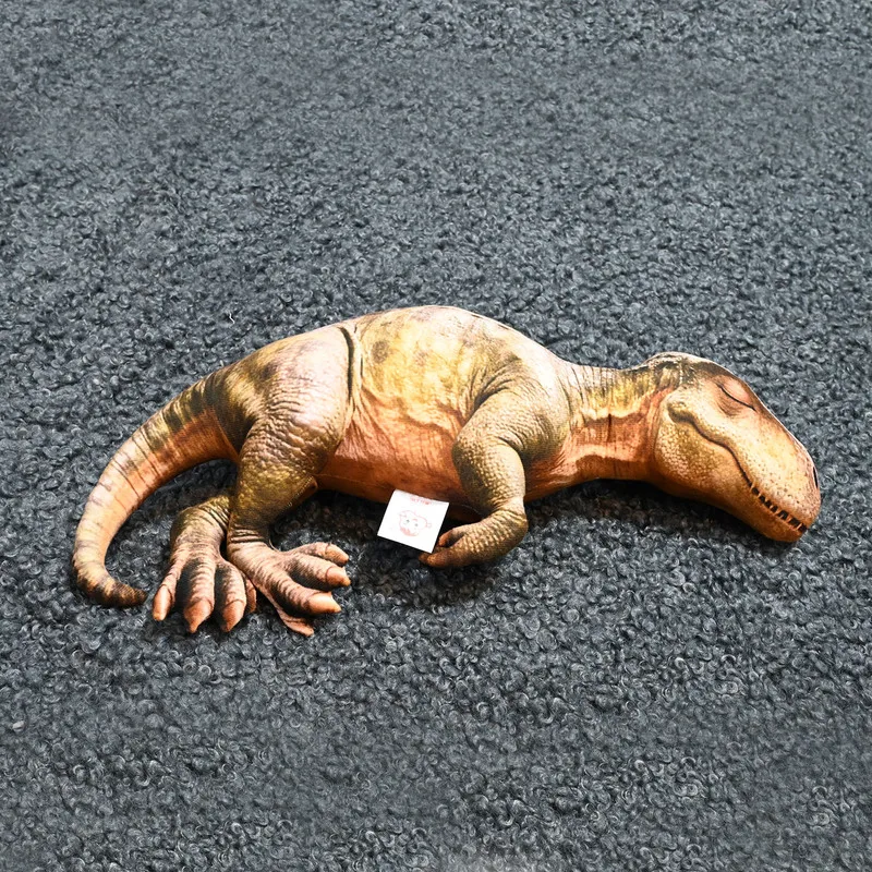 Original 3d Realistic Four-Leg Dinosaur Plush Pillow Cute Stereo Companion Stuffed Doll Soft Sleep Cushion Gift For Children