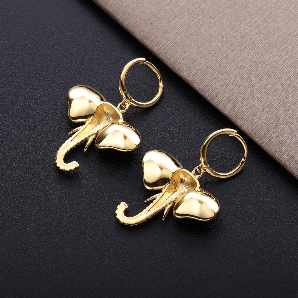 SHADOWHUNTERS حقيقية 925 فضة الفيل هوجيز أقراط خمر الفضة 925 المرأة فريد إسقاط أقراط مجوهرات نسائية