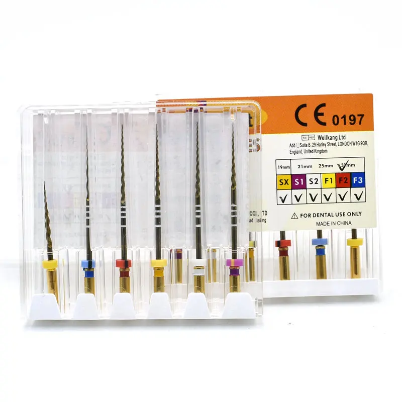 Dental Pro Super Files Taper Gold Universeral Engine Use Rotary Files Golden Dondontic Root Canal NITI Dentist Tool