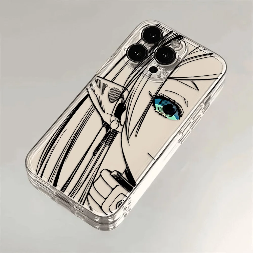 Hot Japan Anime Comics Frieren Phone Case For iPhone 16 15 14 13 12 11 Mini Pro Max X XR XSMax 7 8 Plus Transparent Soft TPU