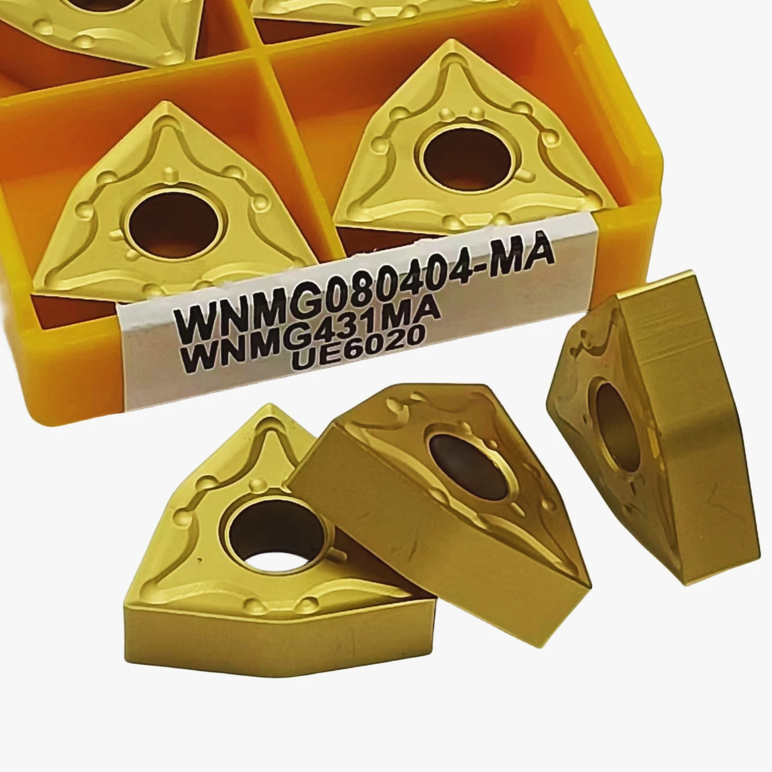 herramienta de torno cilíndrico de hoja de carburo original de alta calidad, WNMG080404-MA WNMG080408-MA VP15TF UE6020