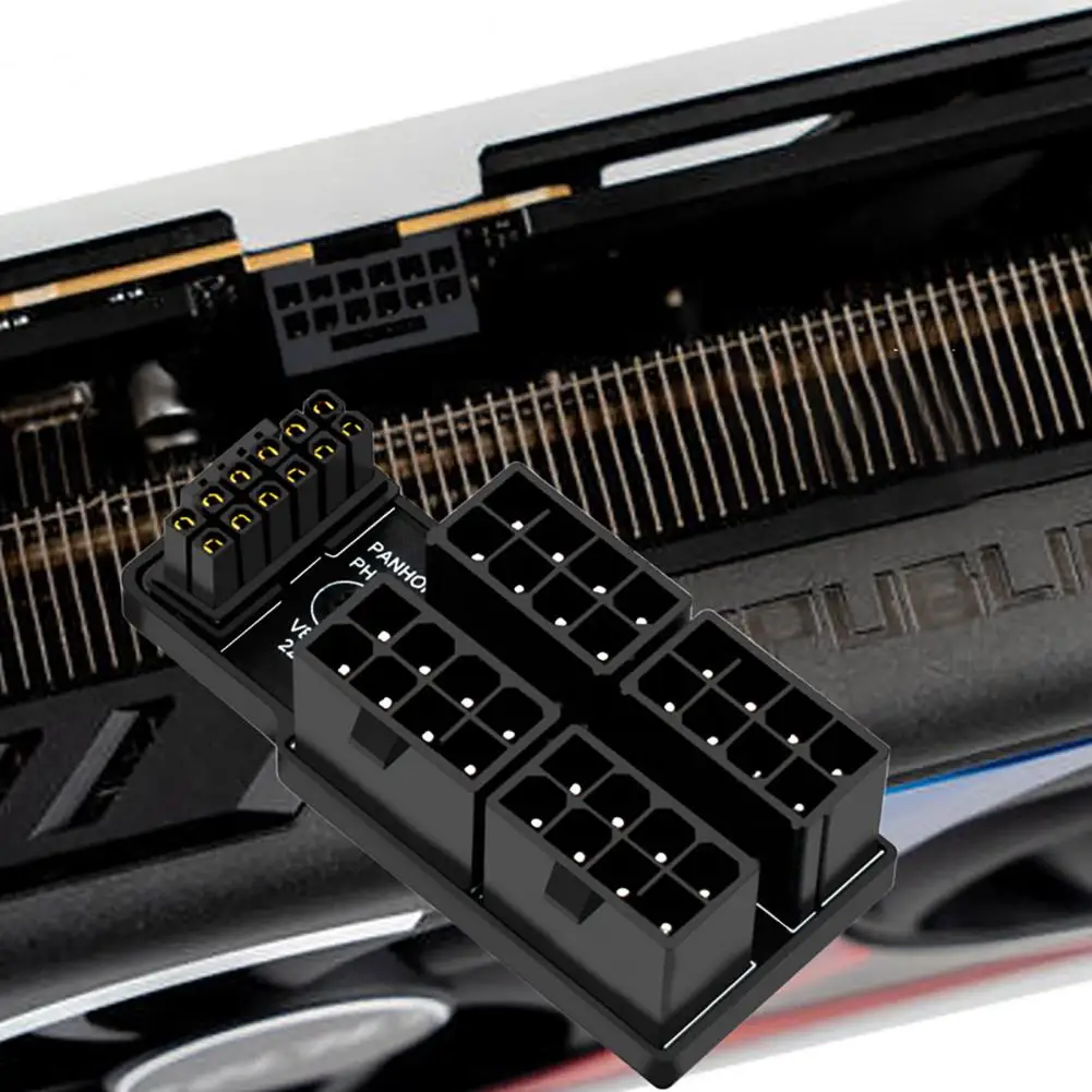 ATX3.0 12VHPWR 12 + 4P 600W adattatore di alimentazione a 180 gradi per scheda grafica Desktop adattatore per scheda grafica serie 4 x8pin a 40