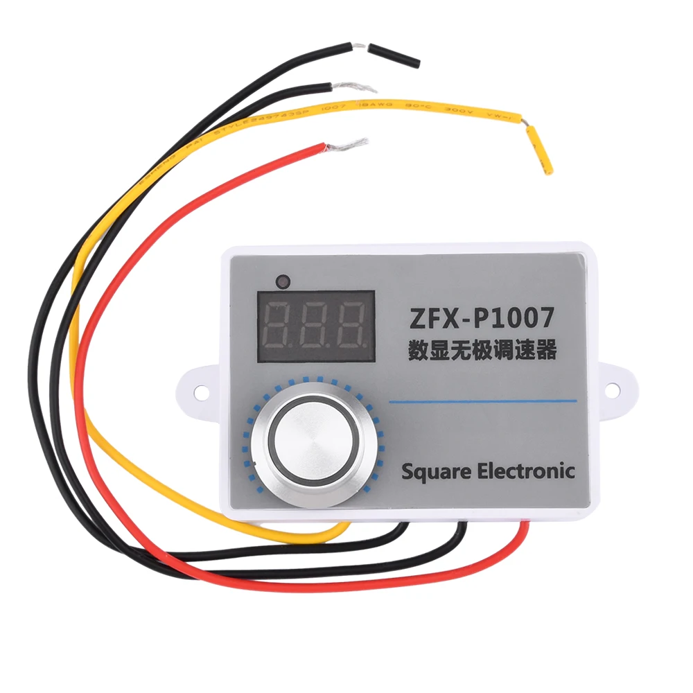 500W Adjustable AC 220V Fan Switch Speed Controller ZFX-P1007 Digital Display Motor Reducer Speed Regulator Speed Control Device