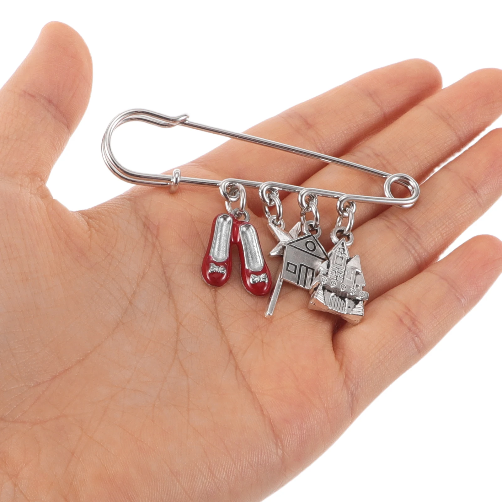 

Ballet Dancer Castle Brooch Pin Elegant Women's Clothing Jewelry Versatile Decorative Scarf Clip Suit Lapel Pin