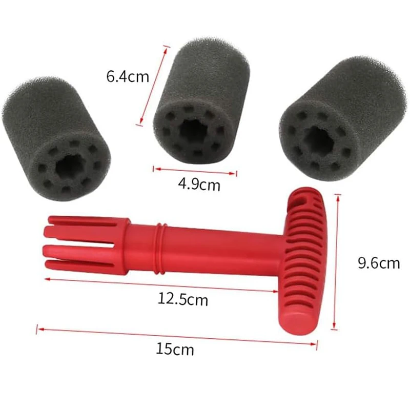 5Pcs Top Selling Removable Insert Wheel Cleaning Wash Brush Car Accessories Steel Ring Screw Sponge Lug Nut Brushs Dropshipping