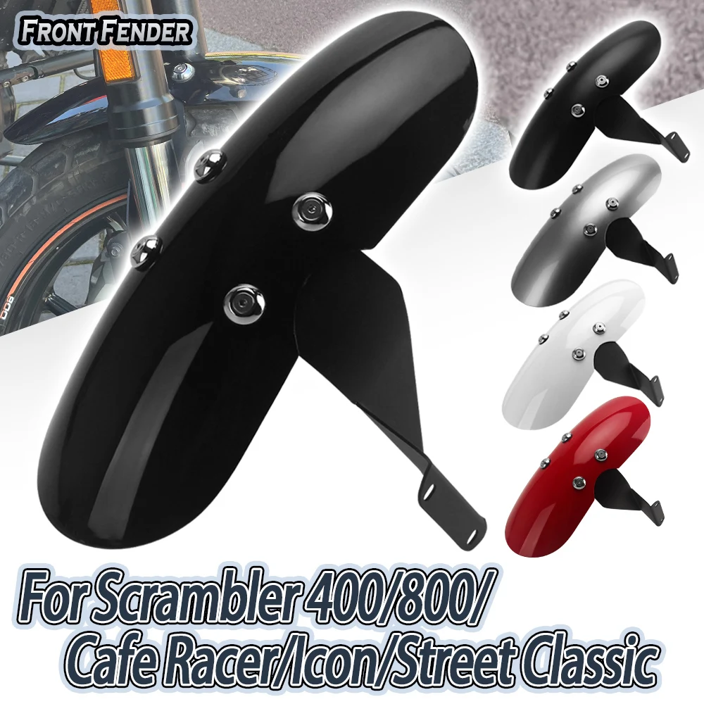 

Motorcycle Front Fender Mudguard Cover Red Splash Guard Mud Flap Protector For Ducati Scrambler Cafe Racer 400 800 Icon Classic