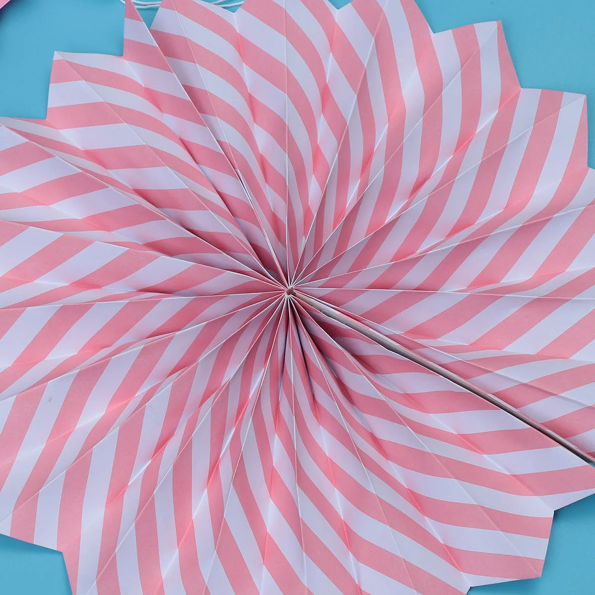 

12pcs Paper Fan Ball Hanging Decor Round Fashion Fans For Wedding Birthday Party Home Decoration Set Yellow Pink