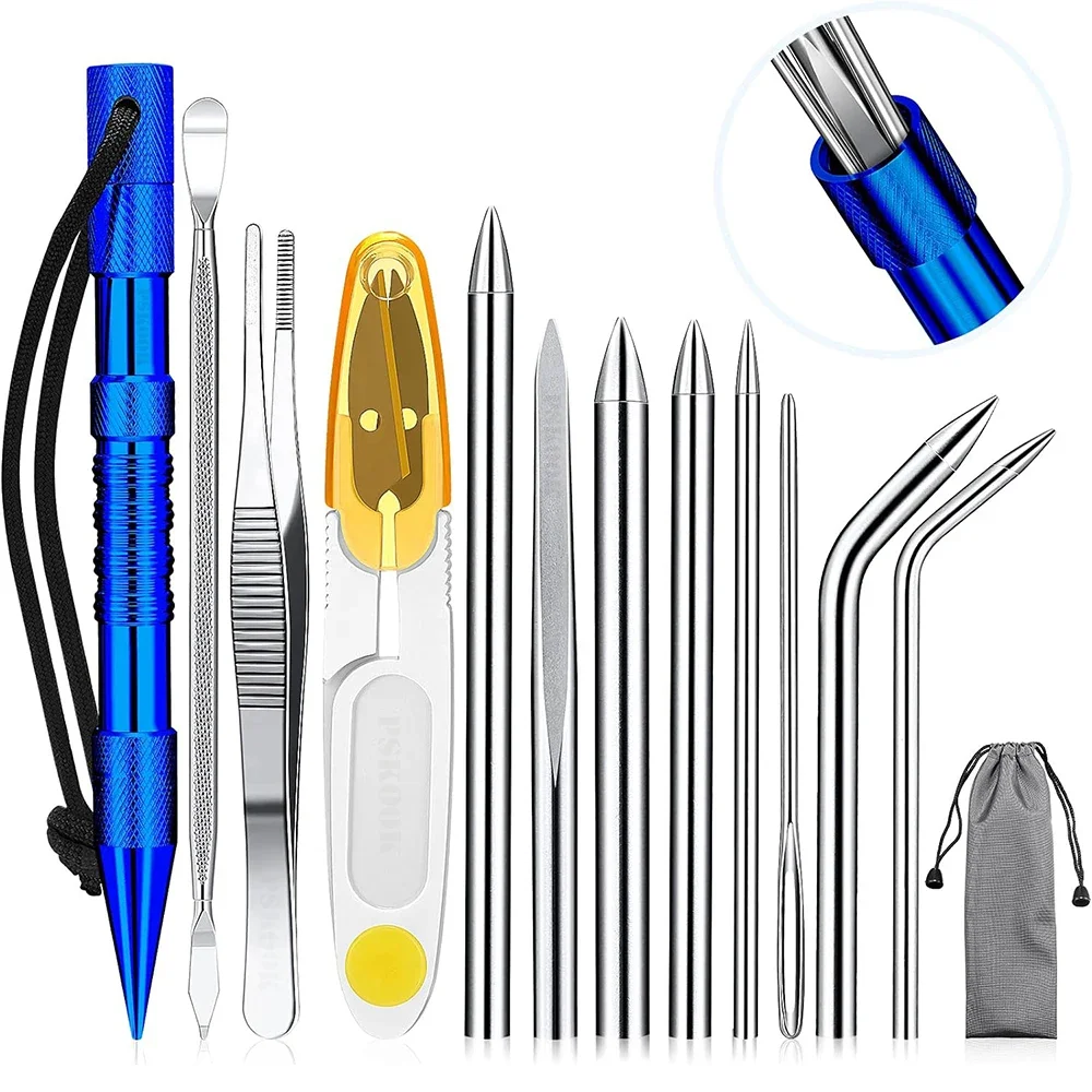 

Paracord Needle Set Different Size Stainless Steel Knotter Tools Paracord FID Lacing Stitching Needles DIY Tool Dropshipping