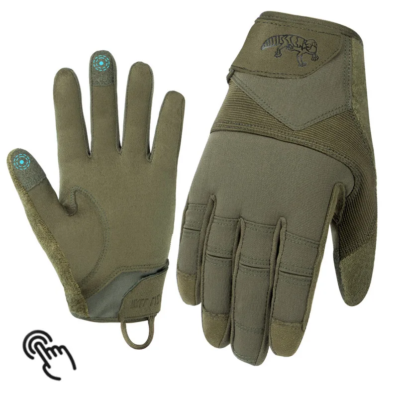 Protective, wear-resistant, non-slip tactical gloves for motorcycles, sun-proof outdoor seal riding gloves with touch screen cap