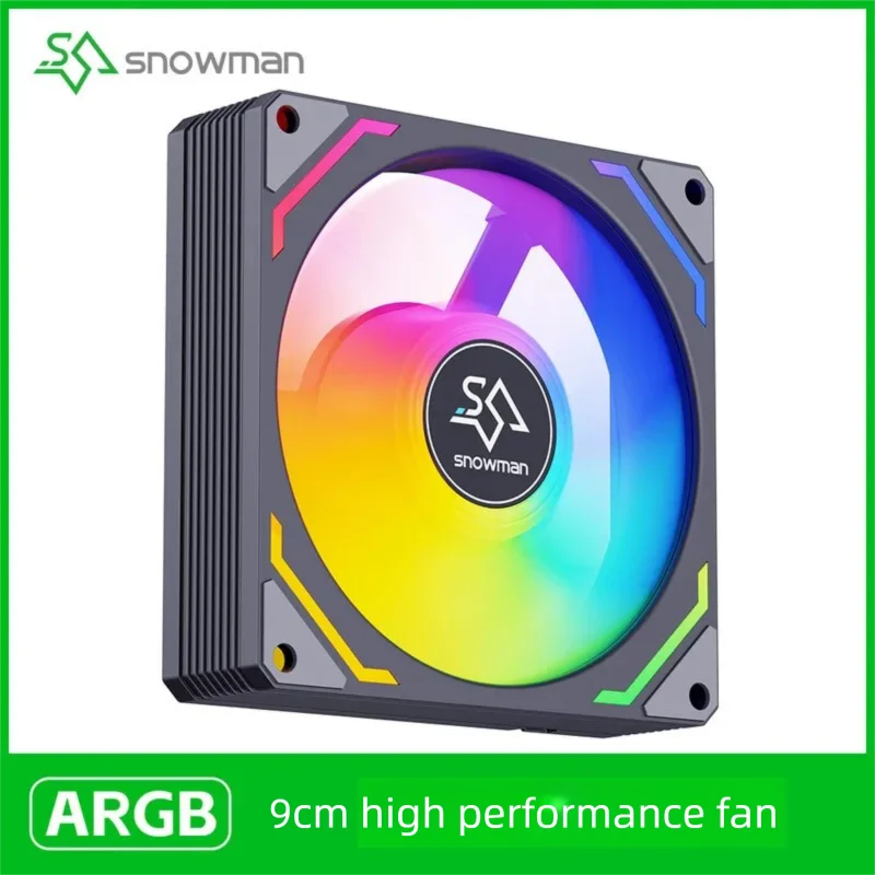 ثلج 90 مللي متر مروحة ألعاب الكمبيوتر مروحة 5 فولت 3pin ARGB PWM 4pin صامت هادئ مروحة تبريد الكمبيوتر تيار مستمر 12 فولت ضبط سرعة المروحة AK90 #1