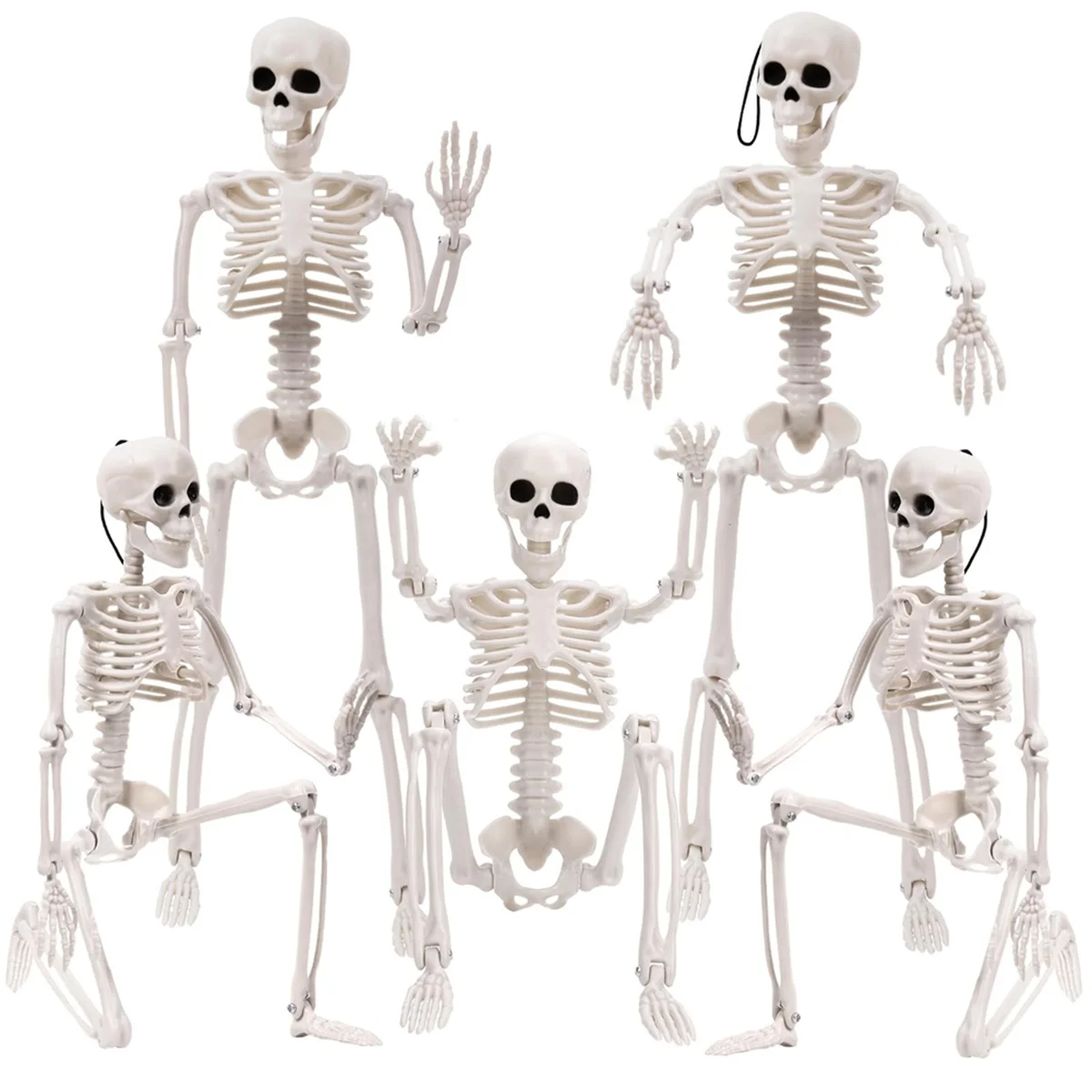 Halloween Esqueletos Decorações, Esqueleto Plástico Posable, Esqueleto De Corpo Inteiro Com Articulações Móveis