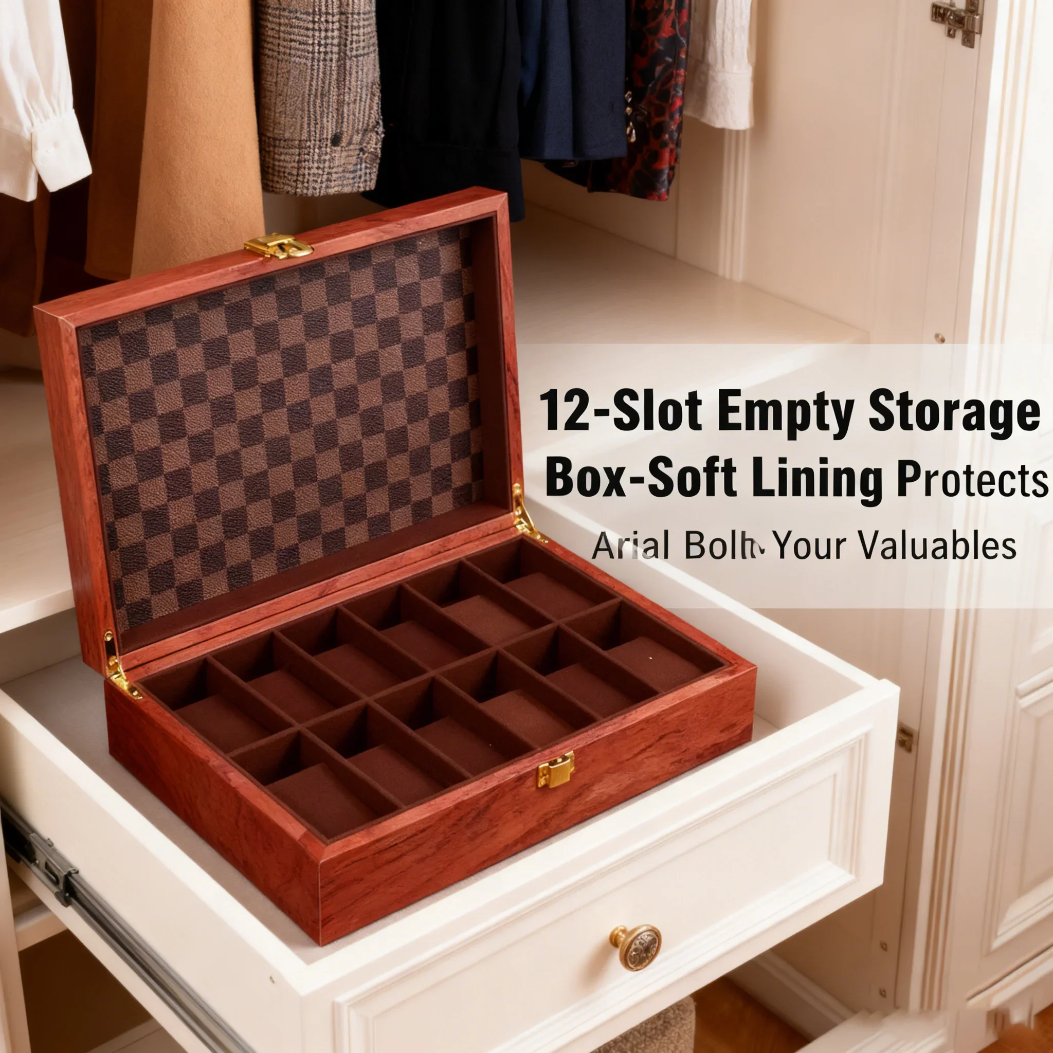 Retro Wooden Watch Storage Box Display - in Stock Wholesale Various Sizes Available 2 3 6 10 12 20 Watch Storage Boxes