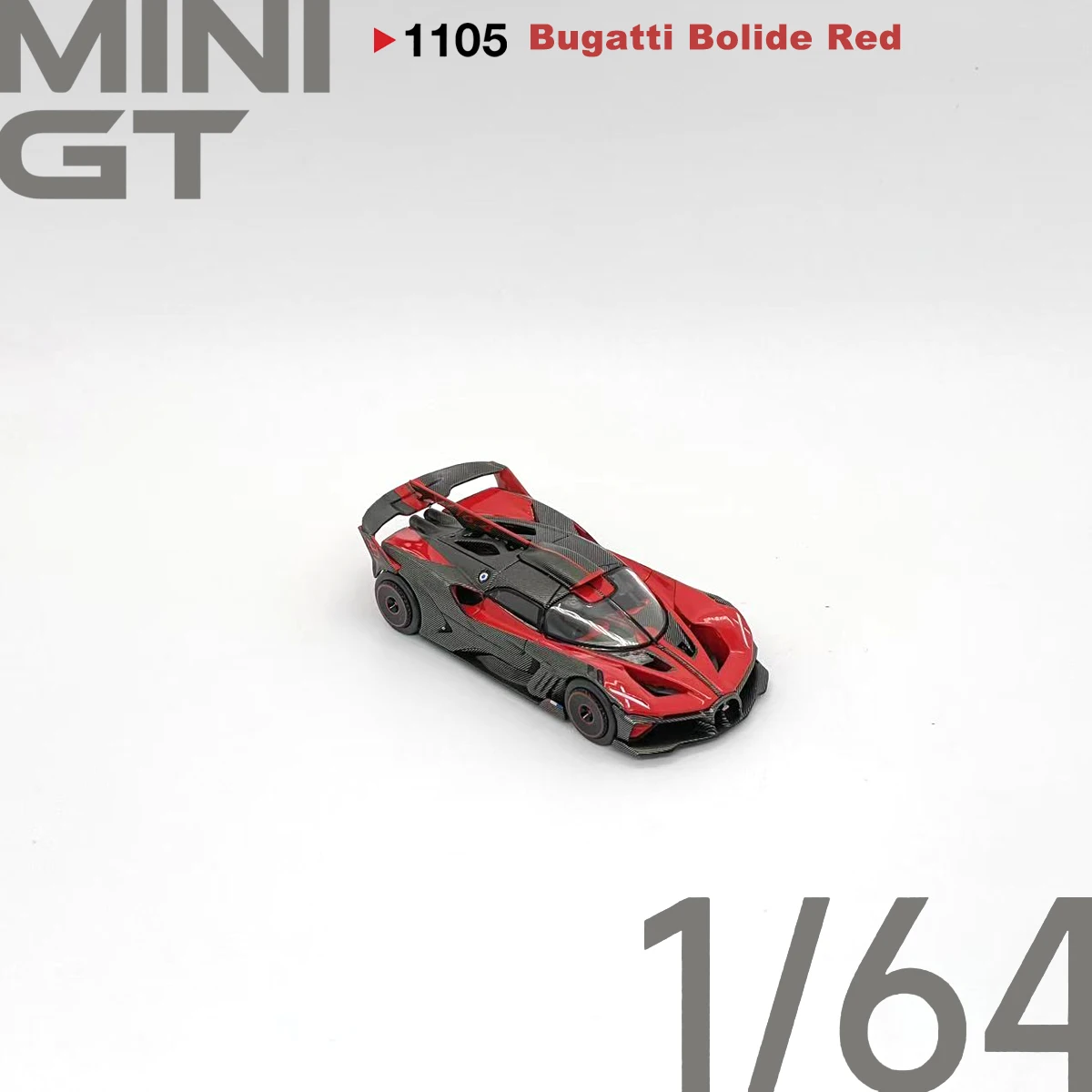 TSM MGT01105 MGT01063 1:64 MINIGT 1105 Bugatti Bolide Red MINIGT 1063 Presentation Collectible Model Vehicles Alloy In Stock view 4