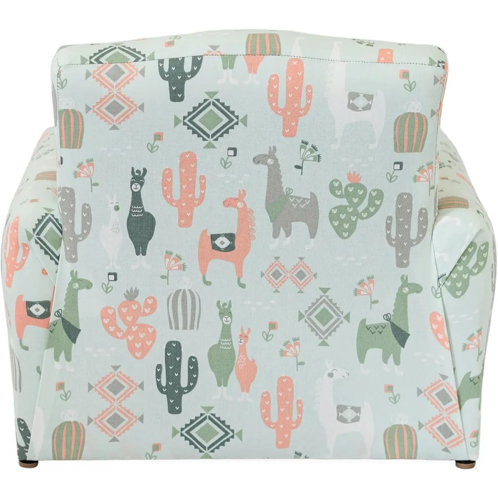 كرسي بذراعين مخصص للأطفال الصغار، كرسي هزاز منجد للأطفال مع تخصيص، كرسي أطفال مع اسم شخصي، مريح