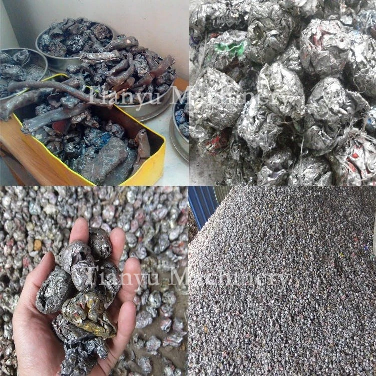 Refuse Forklift Pallet Fiberglass Electric Wire Metal Copper Sheet Shredder Blue Waste Metal Crusher