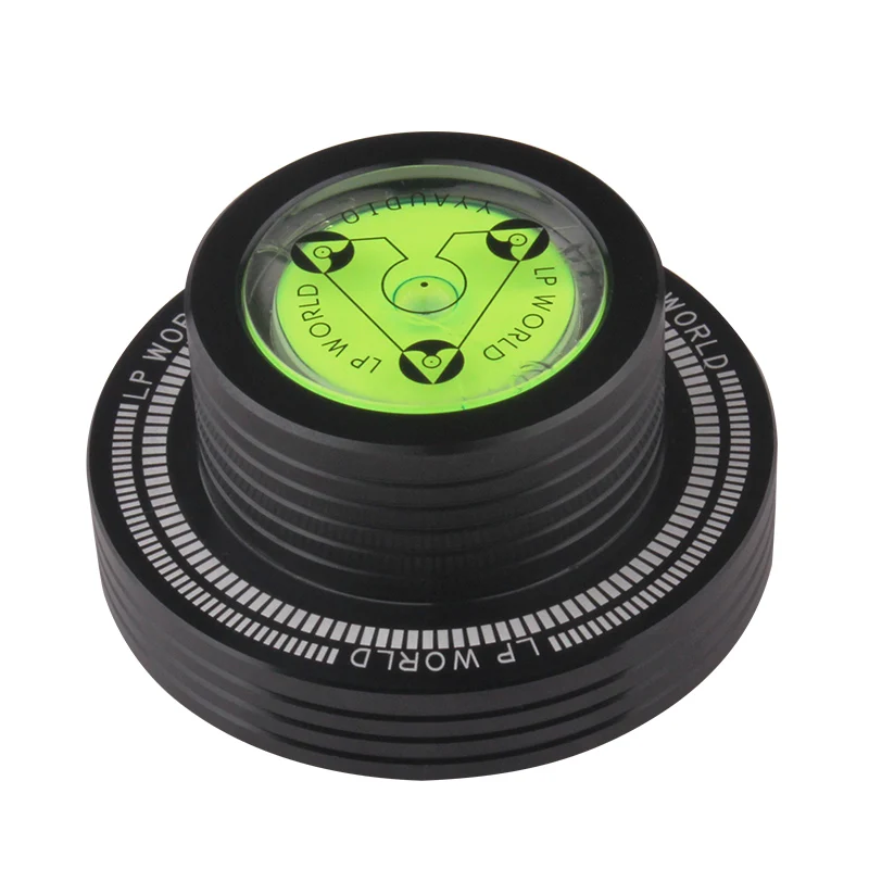 NONE YYAUDIO Universeller 50Hz LP Vinyl-Plattenspieler Stabilisator mit Nivellierungsfunktion Aluminium-Legierung Gewichtsklemme Musikspieler 4