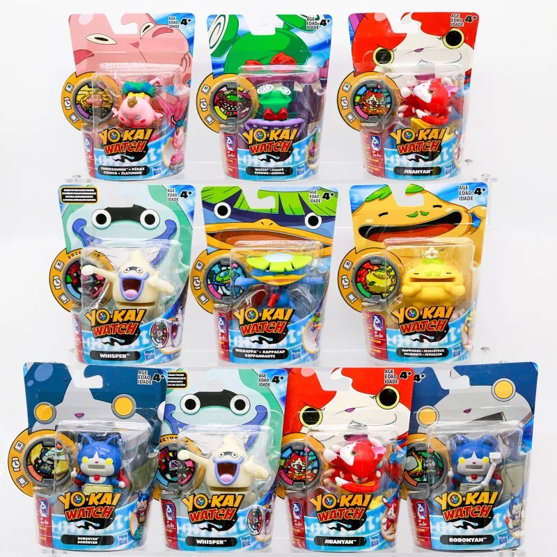 Hasbro Yokai Watch Anime figuras de acción de juguete con Chip de consola de juegos Robonyan Jibanyan muñeca modelo juguetes coleccionar adornos