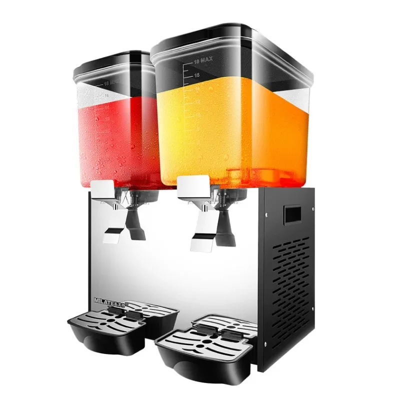 

Snow Melting Machine Commercial 18L*2 Tank Frozen Hot Cold Drink Beverage Milk Fruit Juicer Juice Dispenser Maker