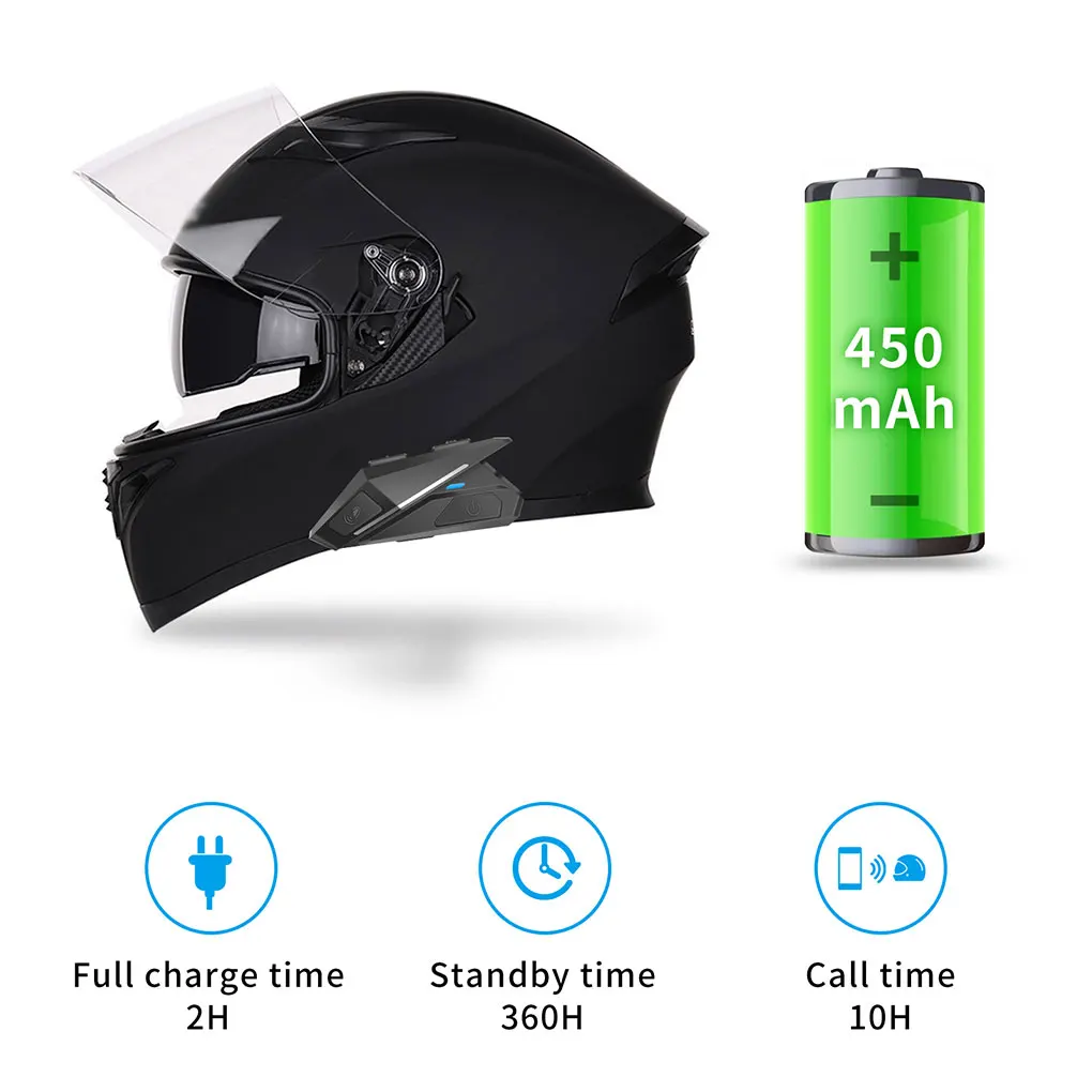 Motorcycle Helmet Headphone Button Operation Bluetooth-compatible