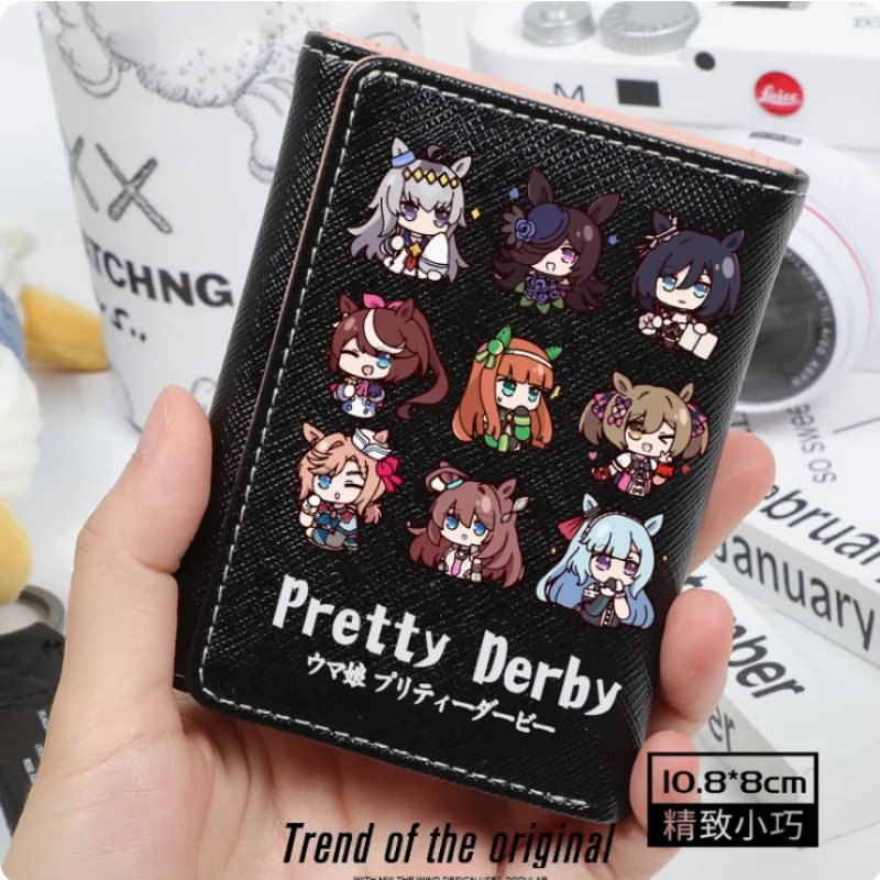 Anime Umamusume Pretty Derby Tokai Teio Oguri Cap Fashion Wallets PU Purse Card Coin Hasp Money Bag Cosplay Gift B594