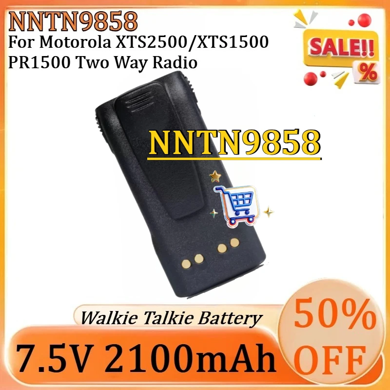 

For Motorola XTS2500/XTS1500 PR1500 Two Way Radio NEW 7.5V 2100mAh NNTN9858 NNTN9815 Replacement NI-MH Battery
