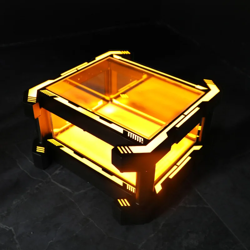 Bar KTV commercial iron frame mechanical wind ice bucket night beer frame PC personalized LED wine barrel case