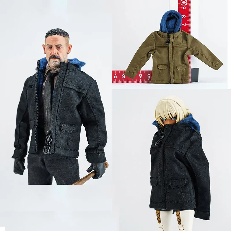 

1/12 Scale Hoodie Hooded Jacket Casual Coat Model Fit 6" Action Figure Body DIY Accessories