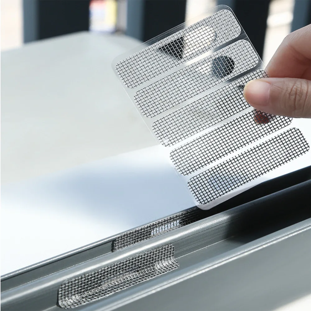 25Pcs Window Screen Window Screen Patch Fix Net Anti Mosquito Door Curtain Repair Screen Patch Stickers Home Anti Mosquito Net