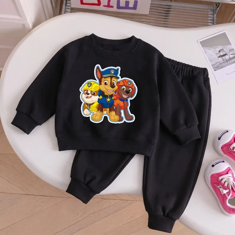 Frühling Herbst Jungen O-Ausschnitt Hoodies + lange Hose 2-teiliges Set Kinder Casual Sweatshirt Anzug Kinder Trainingsanzug Pullover Sets – Detail 2