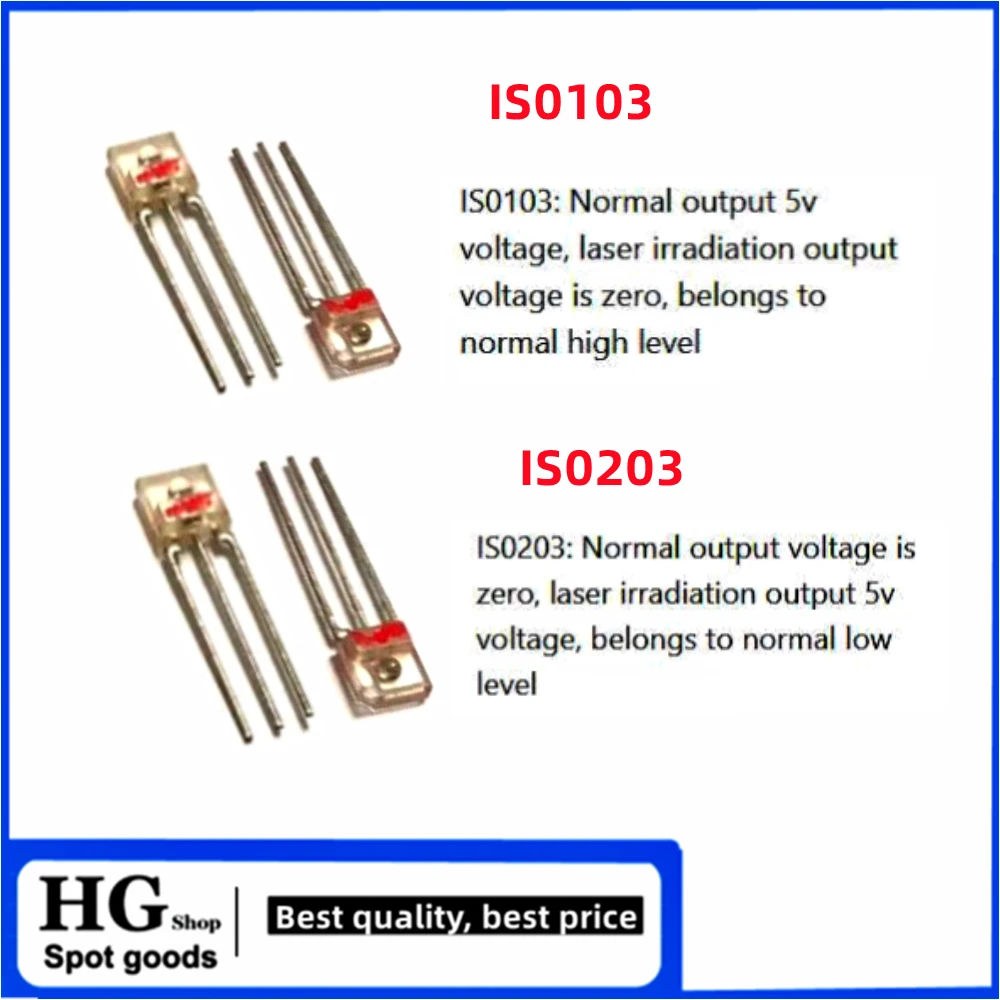 10PCS/Lot IS0103 Laser receiver tube-to-tube (non-modem) Normal high/low level IS0103/IS0203 Optional