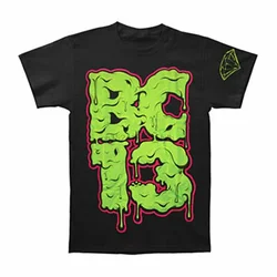 Brokencyde Men BC Slimed T-shirt Black harajuku oversized t shirt graphic t shirts men clothing streetwear tshirt tops
