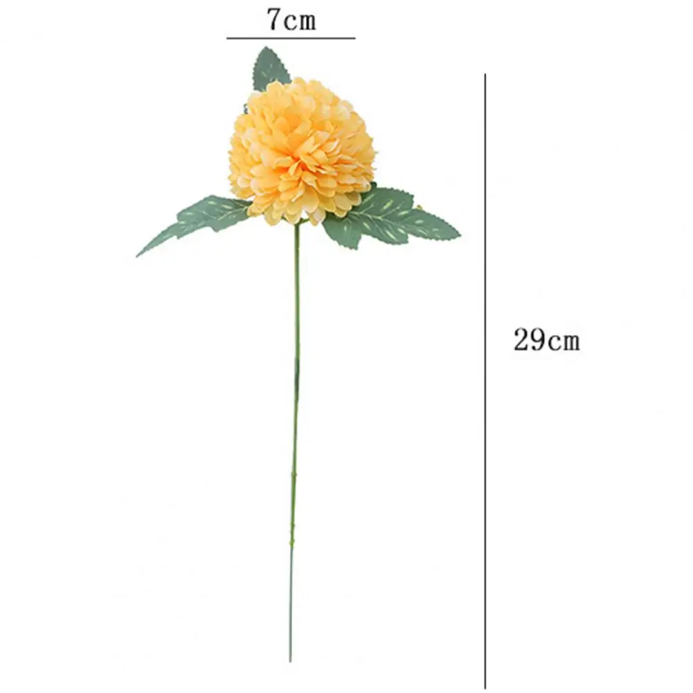 Flor de simulación, ramo de flores de crisantemo falso de plástico sin decoloración ecológico para el hogar