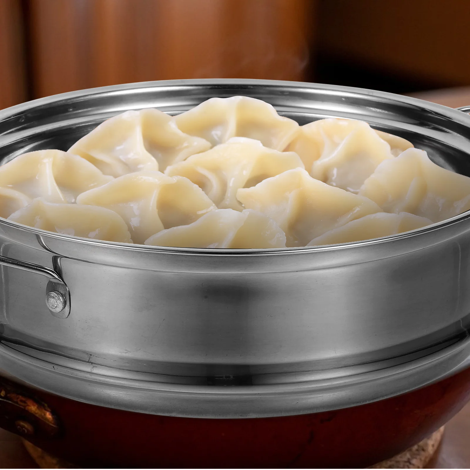 

1pcs Steamer Basket For Rice Cooker Reusable Food Steaming Rack Metal Pot Vegetable Steamer Plate Convenient Cooking Tool