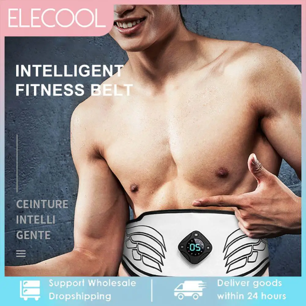 

Muscle Stimulator EMS Abdominal belt Trainer LCD Display Abs Fitness Training Home Gym Weight Loss Body Slimming belly training