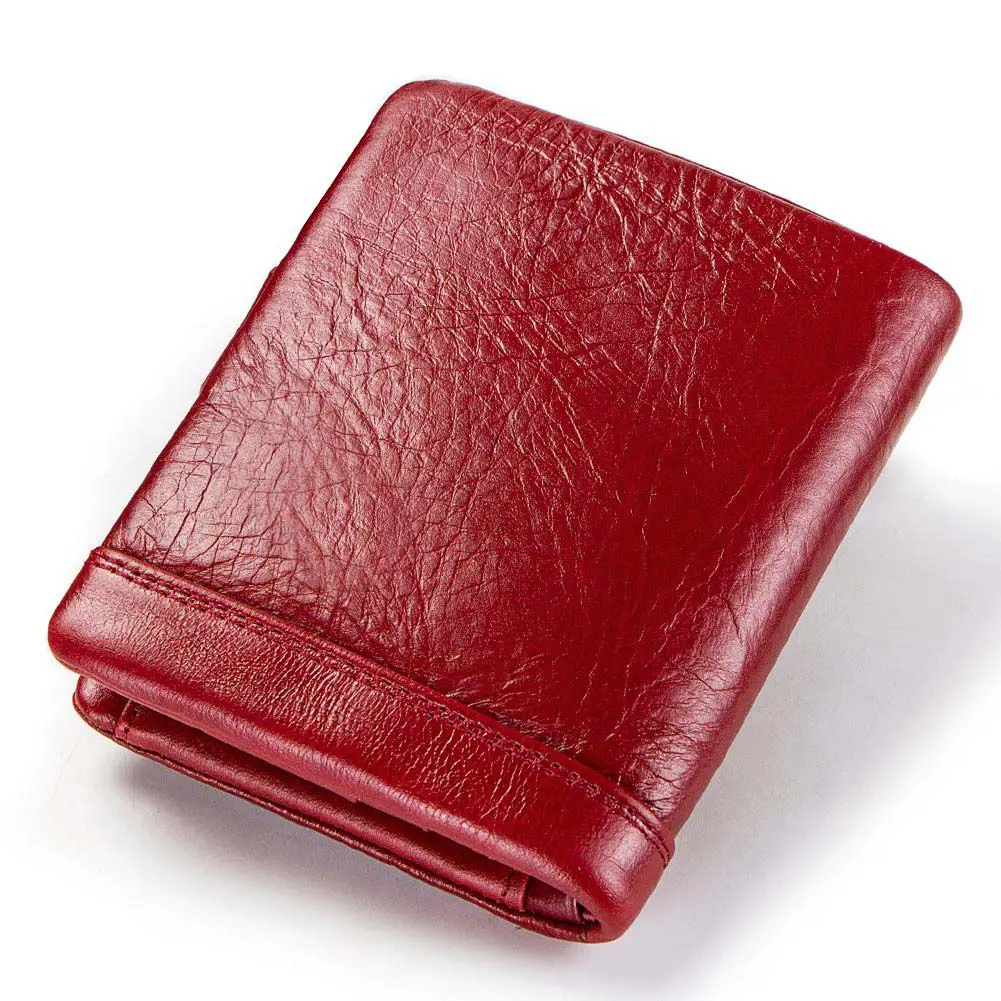 Genuine Leather Women Wallet for Coin and Card High Quality Small Female Clutch Handy Purse Fashion Ladies Walet Luxury Brand