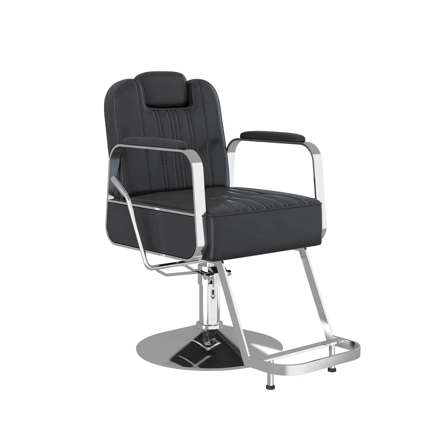 Nordic Style Barber Shop Black Styling Chair Luxury Hairdressing Rotating Ladies Salon Chairs for Sale